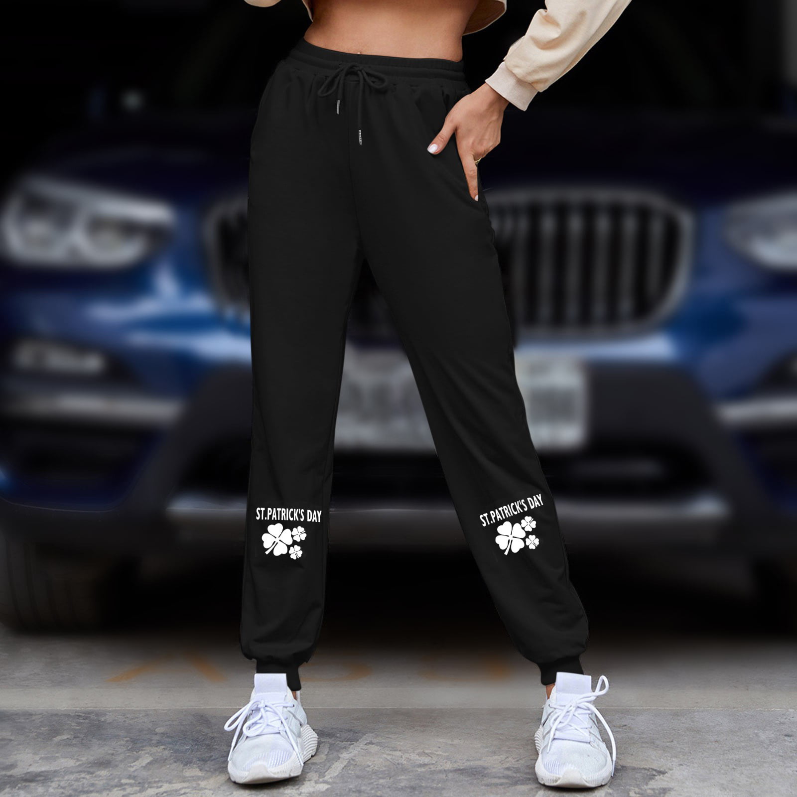 Aayomet Joggers For Women Women's Joggers Pants Lightweight Quick Dry  Workout Track Pants for Women with Zipper Pockets,Black M