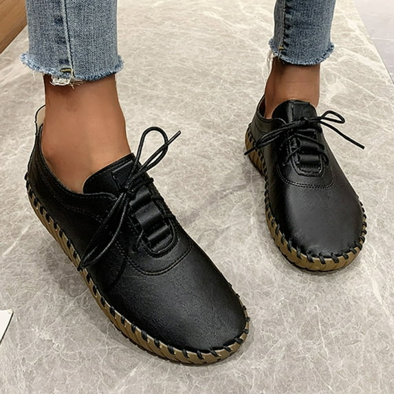 Aayomet Womens Casual Dress Shoes for Work Casual Breathable Fashion Leisure Women's Slipon Shoes Women's Womens Size 8 Heels,Black 7.5