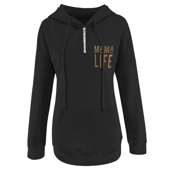 Aayomet Womens Hoodies Plus Size Womens Winter Hoodies Warm Sherpa Lined Pullover Hooded Sweatshirt,Black M