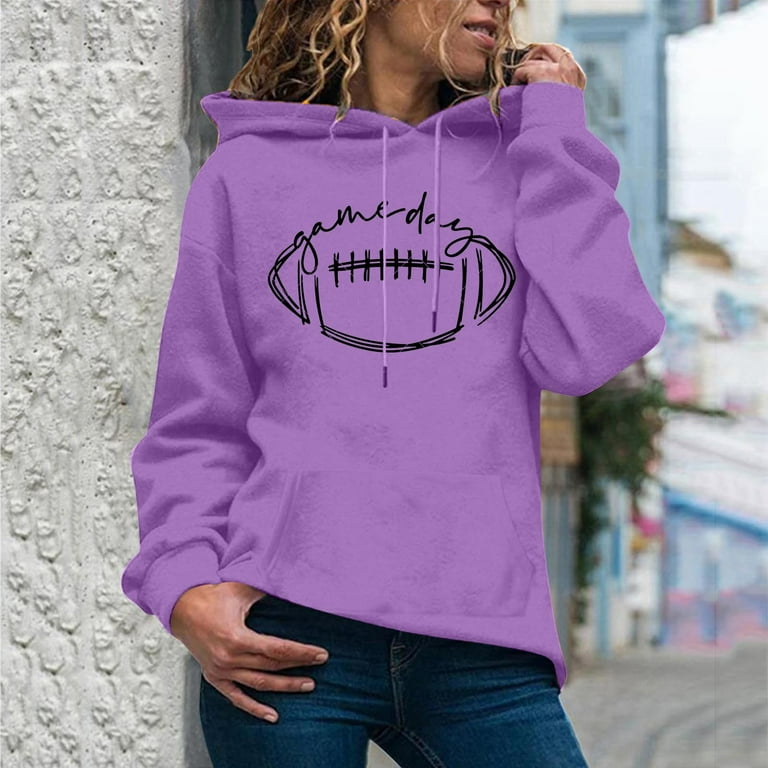 Aayomet Womens Hoodies Pullover Womens Long Sleeve Knit Sweater Zip Up  Hoodie Jacket Lightweight Drawstring Color Block Sweatshirt,Purple XL