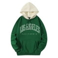 thumbnail image 1 of Aayomet Womens Hoodies Sweatshirt Los Angeles California Long Sleeve Drawstring Casual Loose Pullover Tops With Pockets Green,M, 1 of 4