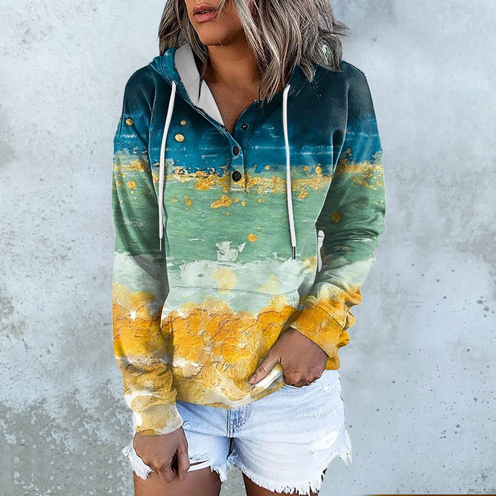 Sweatshirt for Women Graphic Design Women's Plus Size Tie Dye