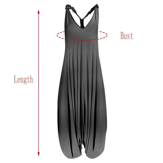 Aayomet Womens Jumpsuits Womens Vintage Flower Prints Straps V Neck Rompers Playsuit Jumpsuit,Black XL