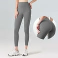 thumbnail image 1 of Aayomet Womens Leggings Exercise Fitness Running High Waist Yoga Pants (Dark Gray, XXXL), 1 of 5