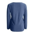 thumbnail image 1 of Aayomet Womens Long Sleeve Tee Shirt Womens T Shirts Long Sleeve Crew Neck Shirts Basic Tee Tops Blouse,Blue XL, 1 of 4