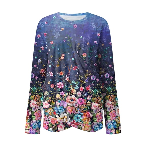 Aayomet Womens Long Sleeve Tops Ladies Long Sleeved Basic Tops Western Shirts for Women Cowgirl Long Sleeve Tees Sweatshirt,J M