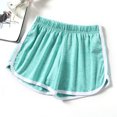 thumbnail image 1 of Aayomet Womens Shorts Casual Cotton Cute Shorts Elastic High Waisted Ruffle Flowy Pleated Beach Shorts Vacation Outfits,Green S, 1 of 4