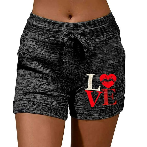 Aayomet Womens Shorts Women's Cammie Print Short Lounge Shorts For Women Black,XL