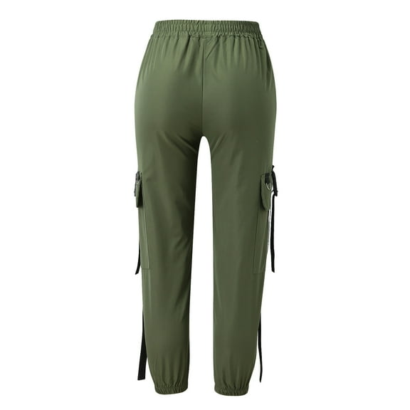 Aayomet Womens Snow Pants Women's Yoga Dress Pants Stretchy Office Casual Yoga Work Slacks Petite/Regular,Army Green XL