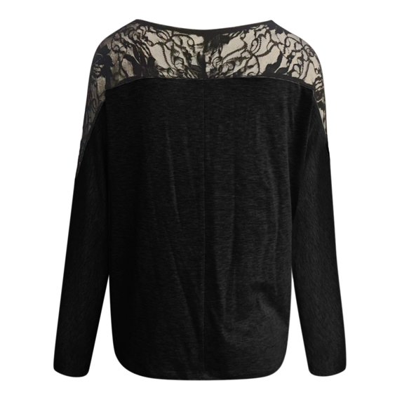 Aayomet Womens Summer Tops Womens Tops Casual Long Sleeve Shirts with Kangaroo Pocket Side Split,Black XL