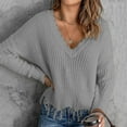 thumbnail image 1 of Aayomet Womens Sweaters Women's Long Balloon Sleeve Crew Neck Sweater Tops Waffle Knit Soft Pullover Jumper,Gray S-XXL, 1 of 5