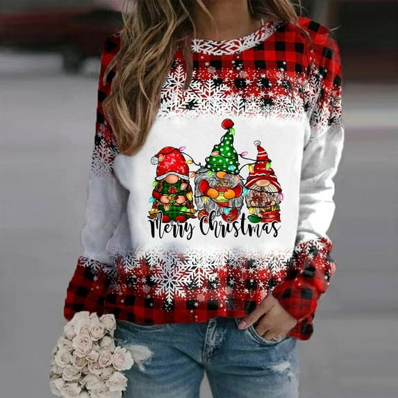 Aayomet Womens Sweatshirt Sweatshirts for Women Crewneck Color Block Sweaters Long Sleeve Tunic Tops,Green S