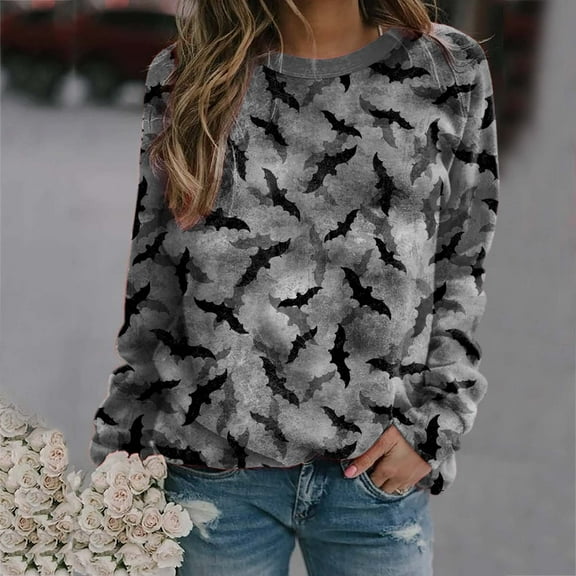 Aayomet Womens Sweatshirts Fall 2023 Women Game Day Sweatshirt Football Fan Game Day Shirt Letter Print Long Sleeve Casual Top,Gray XL