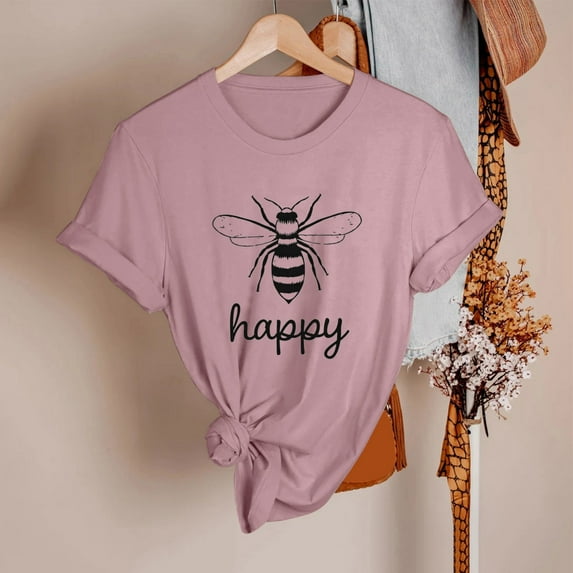 Aayomet Womens T Shirts Printed Tops for Women Crochet Lace Trim V Neck T Shirts Casual Loose Pullover Tee Shirts,Pink XXL