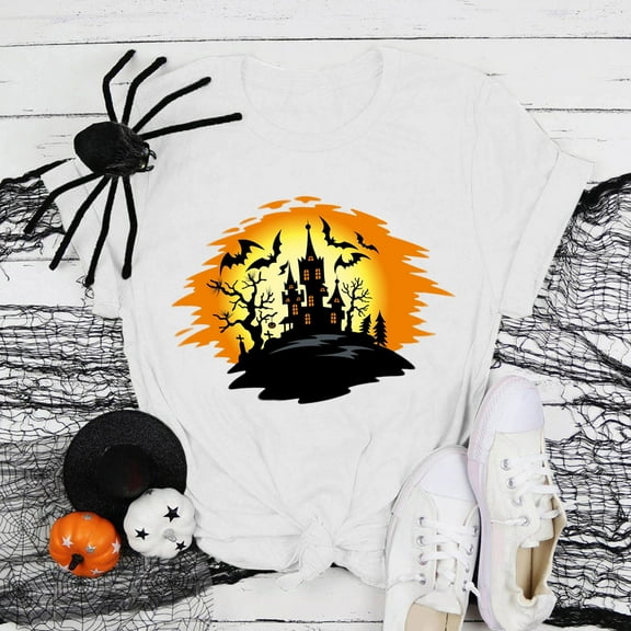 Aayomet Womens Tops Dressy Casual Women Ruffle Short Sleeve V Neck Oversized Shirt Tunic Tops,White M