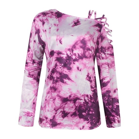 Aayomet Womens Tops Dressy Casual Womens Short Sleeve Crewneck Shirts Loose Casual Tee T-Shirt,Purple XXL