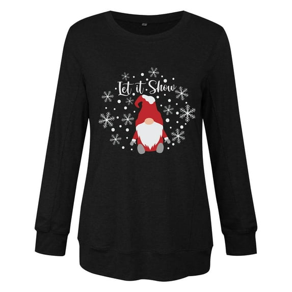 Aayomet Womens Tops Fall 2023 Sweatshirts Long Sleeve Crew Neck Color Block Casual Side Slit pullover Fashion Tops,Black L