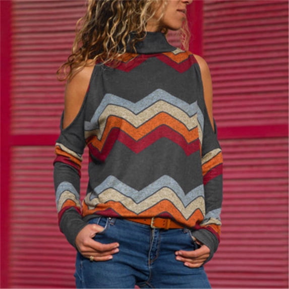 Aayomet Womens Tops Women's Turtleneck Tops Casual Slim Fitted Long Sleeve Base Layer Shirts,Gray M