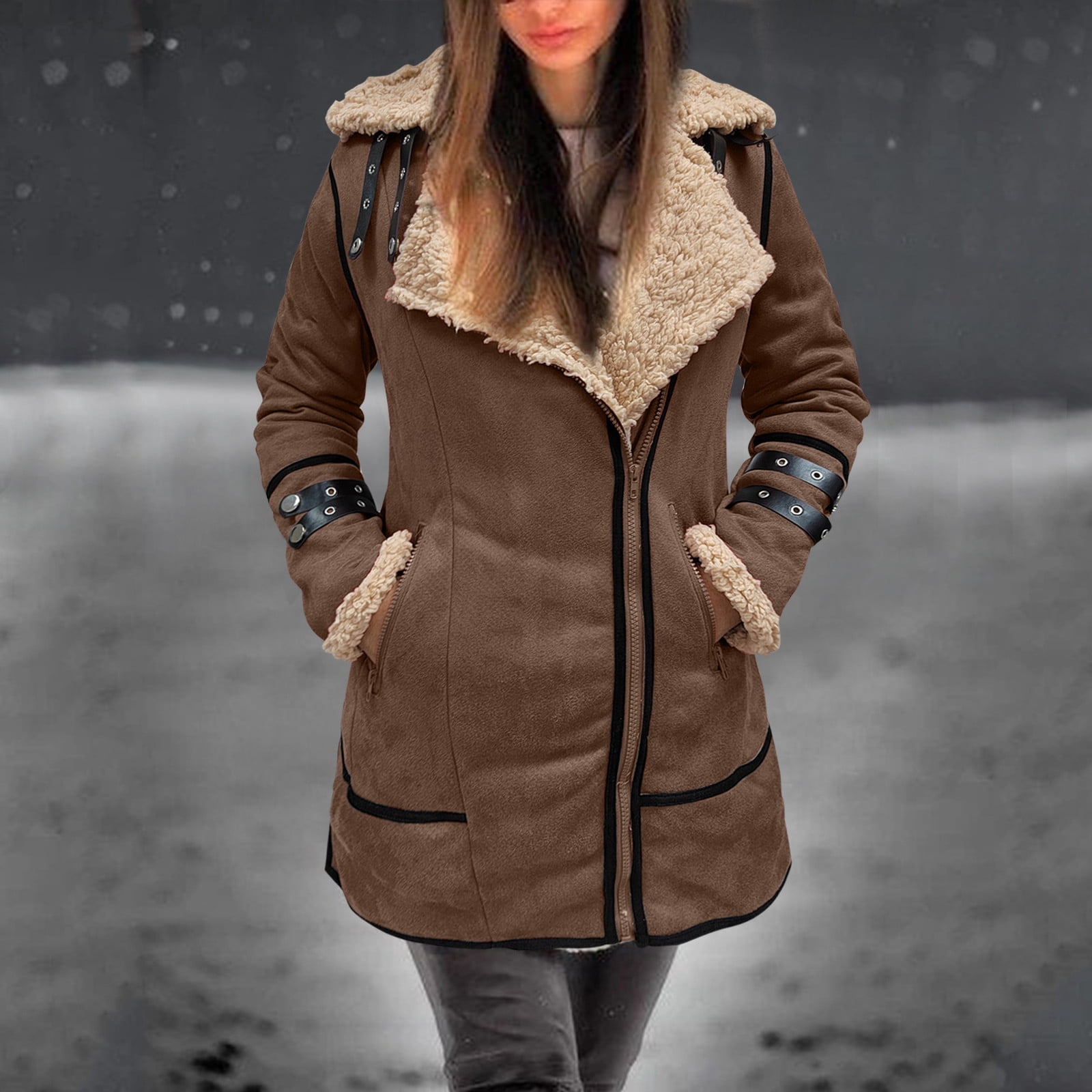 Amazon.com: Women Winter Jacket Korean Parka Hooded Thick
