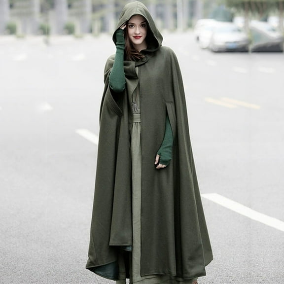 "Aayomet Womens Winter Coats Women's Shawl Collar Single Winter Long Belted Coat,Green M"