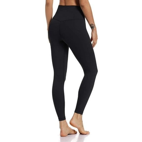 Aayomet Womens Workout Leggings Pants High Waist Tight Women's Pants Fitness Solid Yoga Pants (Black, XXS)
