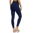 thumbnail image 1 of Aayomet Womens Workout Leggings Pants High Waist Tight Women's Pants Fitness Solid Yoga Pants (Navy, M), 1 of 5