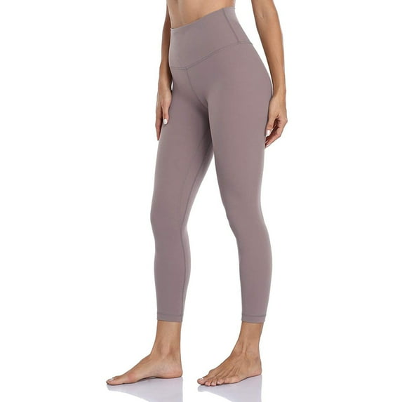 Aayomet Womens Workout Leggings Pants High Waist Tight Women's Pants Fitness Solid Yoga Pants (Pink, One Size)