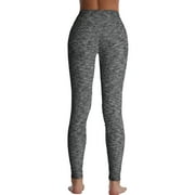 Aayomet Womens Yoga Pants Petite Women's High Waisted Yoga Capris with Pockets,Tummy Control Non See Through Workout Sports Running Capri Leggings,Gray L