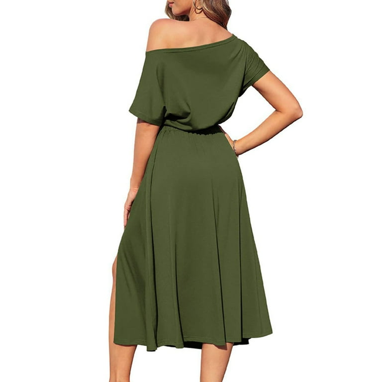 Aayomet Work Dresses For Women Women s New Summer Dress Strapless