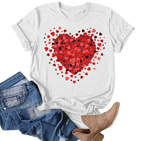 Aayomet Workout Shirts For Women Plus Size Tops for Women Raglan Striped Floral Color Block Camo Tunic Tie Dye Summer Round Neck Oversized Blouse,White S