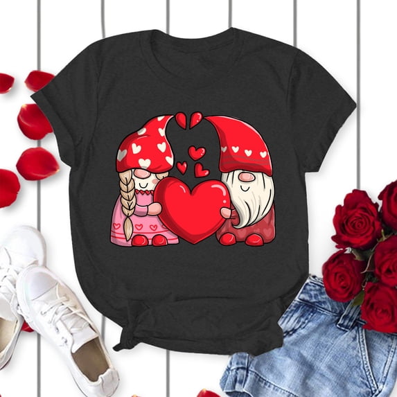 Aayomet Workout Tops Women's Short Sleeve Round Neck Oversized Shirt Graphic Tee Loose Casual Tshirt Tops,Black M