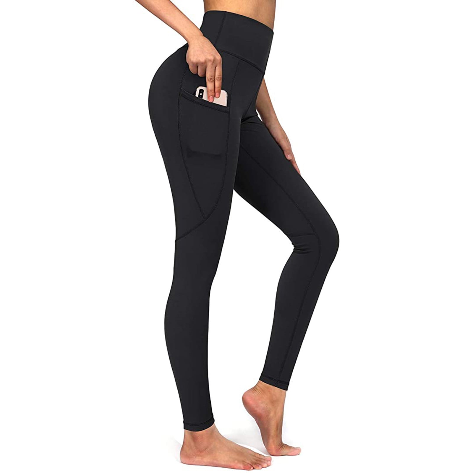 Aayomet Yoga Pants For Women Bootcut Women's Bootcut Yoga Pants with Pockets,  High Waist Workout Bootleg Yoga Pants Tummy Control 6 Way Stretch Pants,Black  M 
