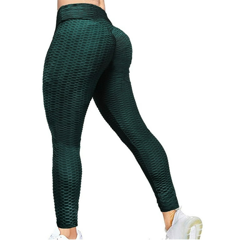 Aayomet Yoga Pants For Women Leggings with Pockets for Women, High Waisted  Tummy Control Workout Yoga Pants,Green XXL