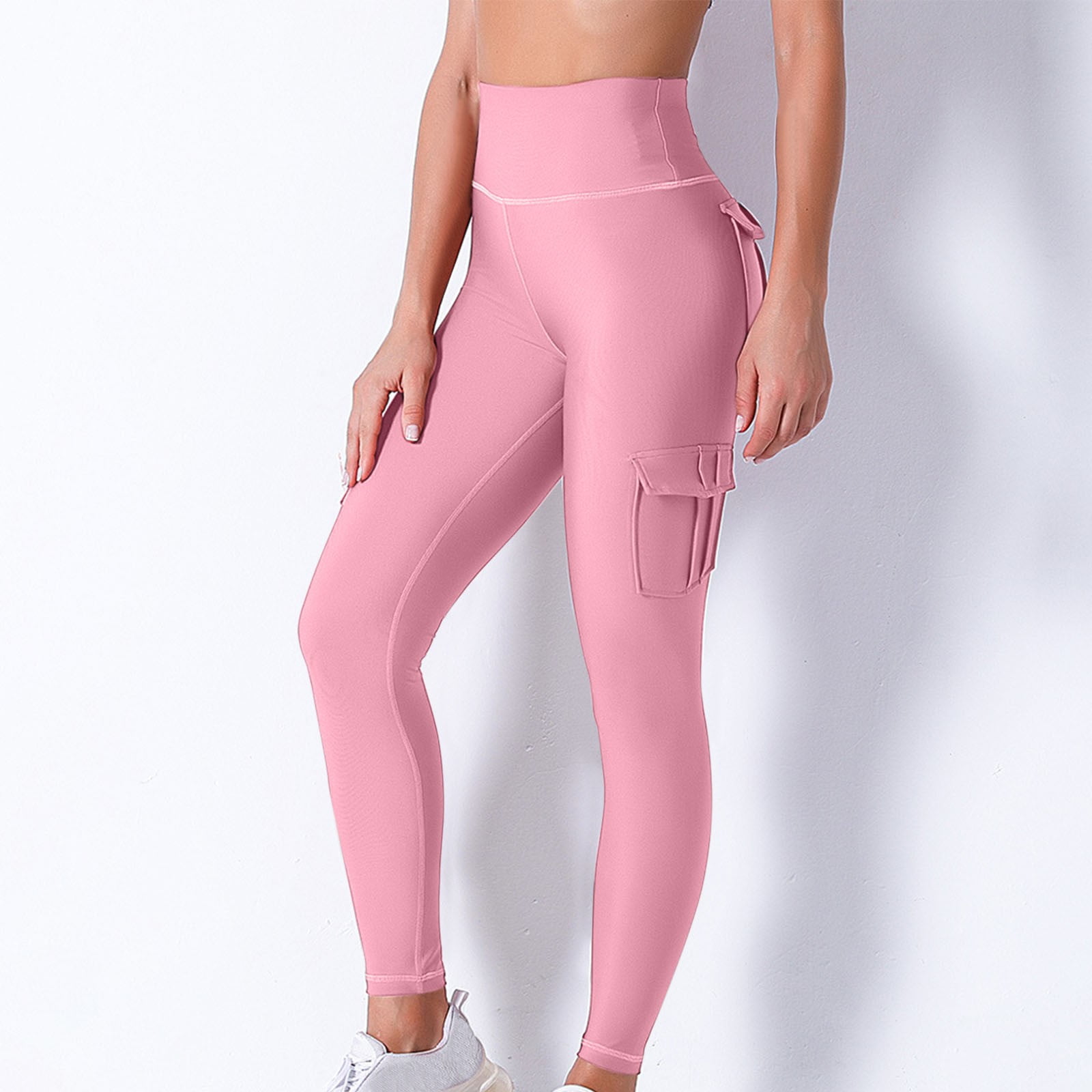 Aayomet Yoga Pants Women Slim Fit Leg Pants Pants Sports Women Yoga With  Pockets Casual High Waisted Yoga Pants,Pink XL 