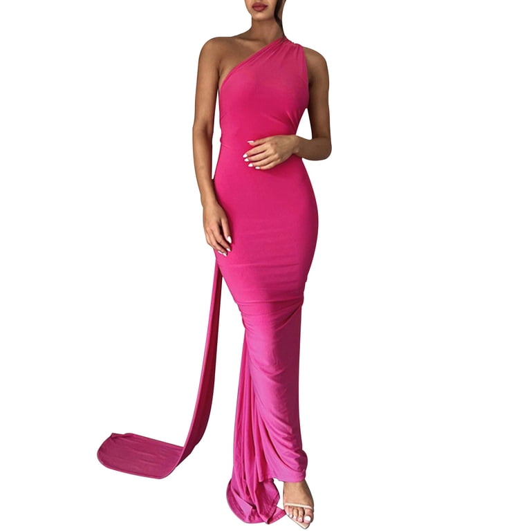 amazon a line dress A-Line White Sleeveless Satin Wedding Dress With Side Slit main image 1