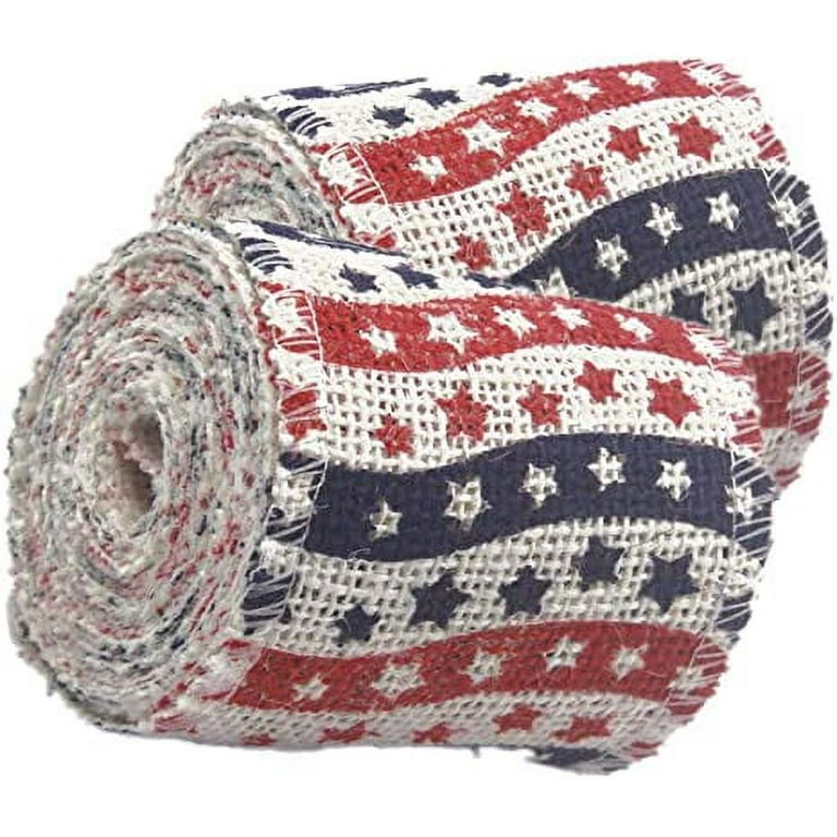 Ivory burlap online ribbon