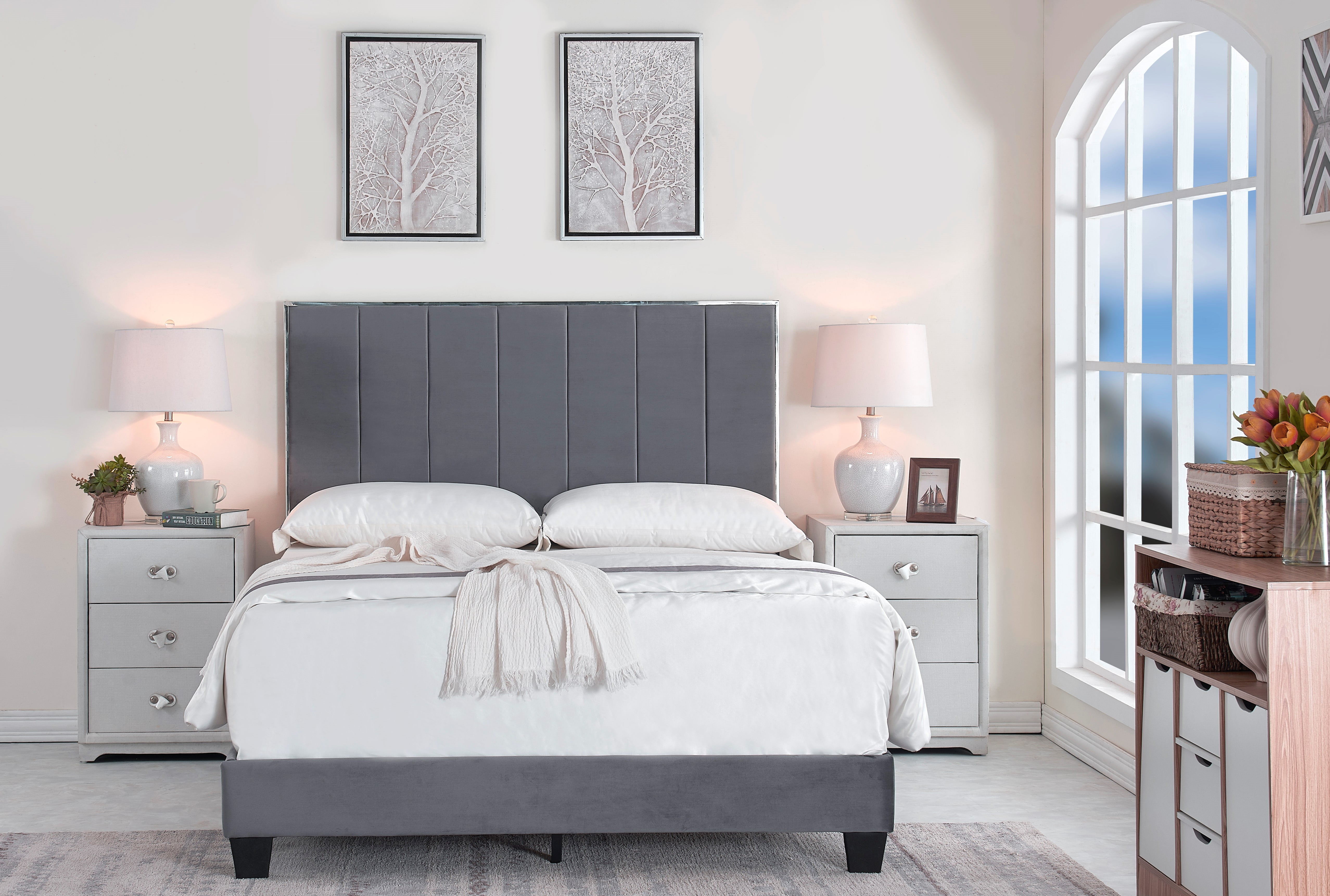 Aayush Upholstered Standard Bed