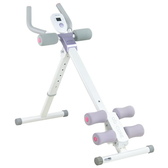 leikefitness Height Adjustable Ab Trainer Abdominal Whole Body Workout Machine Waist Cruncher Core Toner, Leg, Thighs, Buttocks Shaper with LCD Monitor