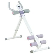 leikefitness Height Adjustable Ab Trainer Abdominal Whole Body Workout Machine Waist Cruncher Core Toner, Leg, Thighs, Buttocks Shaper with LCD Monitor