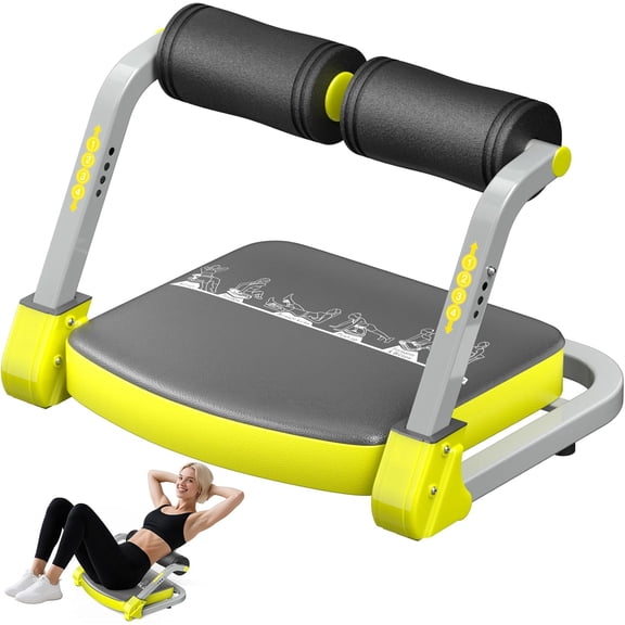 Ab Crunch Machine, Ab Workout Equipment for Gym with Adjustable Resistance, Ab Trainer for and Sit Up Exercise