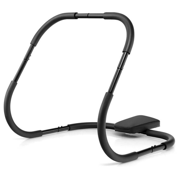 Ab Cruncher, Abdominal Trainer Sit up Assistant with Padded Headrest, Fitness Exercise Training Machine for Muscle, Home Gym Portable Ab Mat Trainer (Black)