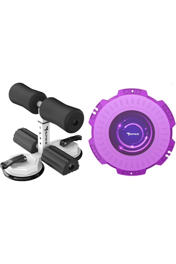 Ab Exercise with Double Suction Cup Sit-Up Bar for Abdominal Exercis Leg Muscle Training Arm Muscles Exercise Adjustable Ab Exercise for Men and Women || Spike Ab Exerciser + Spike Tummy Twister