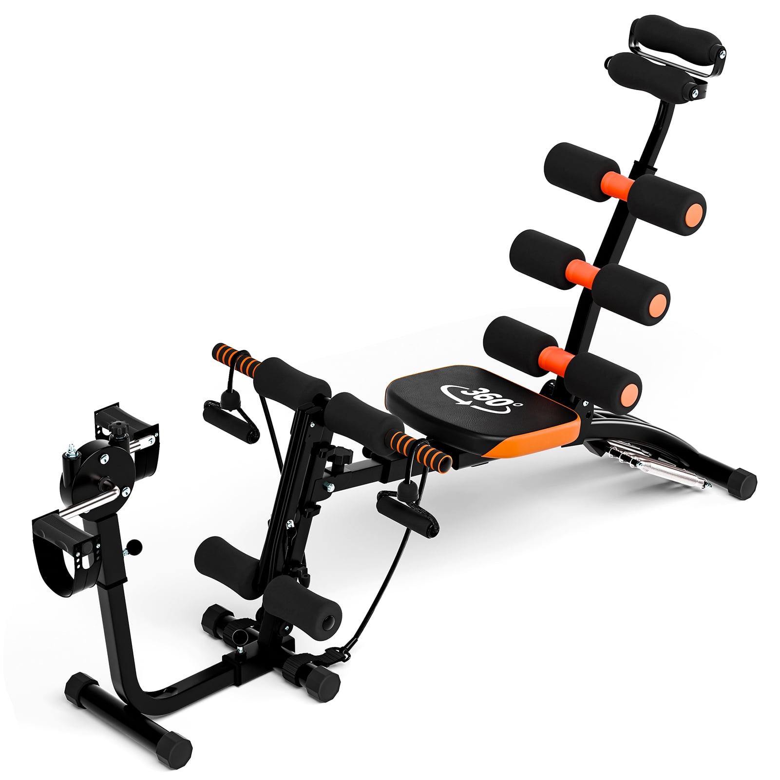 Ab Machine, Ab Workout Bench for Home Gym, Multi-Functional Adjustable Ab Crunch Machine, Ab Exercise Equipment for Total Body Workout