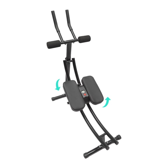 Ab Machine, Ab Workout Equipment for Home Gym, Foldable Core & Abdominal Exercise Machine, 150kg/330lbs Weight Capacity(Black)