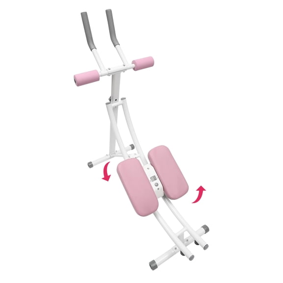 Ab Machine, Ab Workout Equipment for Home Gym, Foldable Core & Abdominal Exercise Machine, 150kg/330lbs Weight Capacity(Pink)
