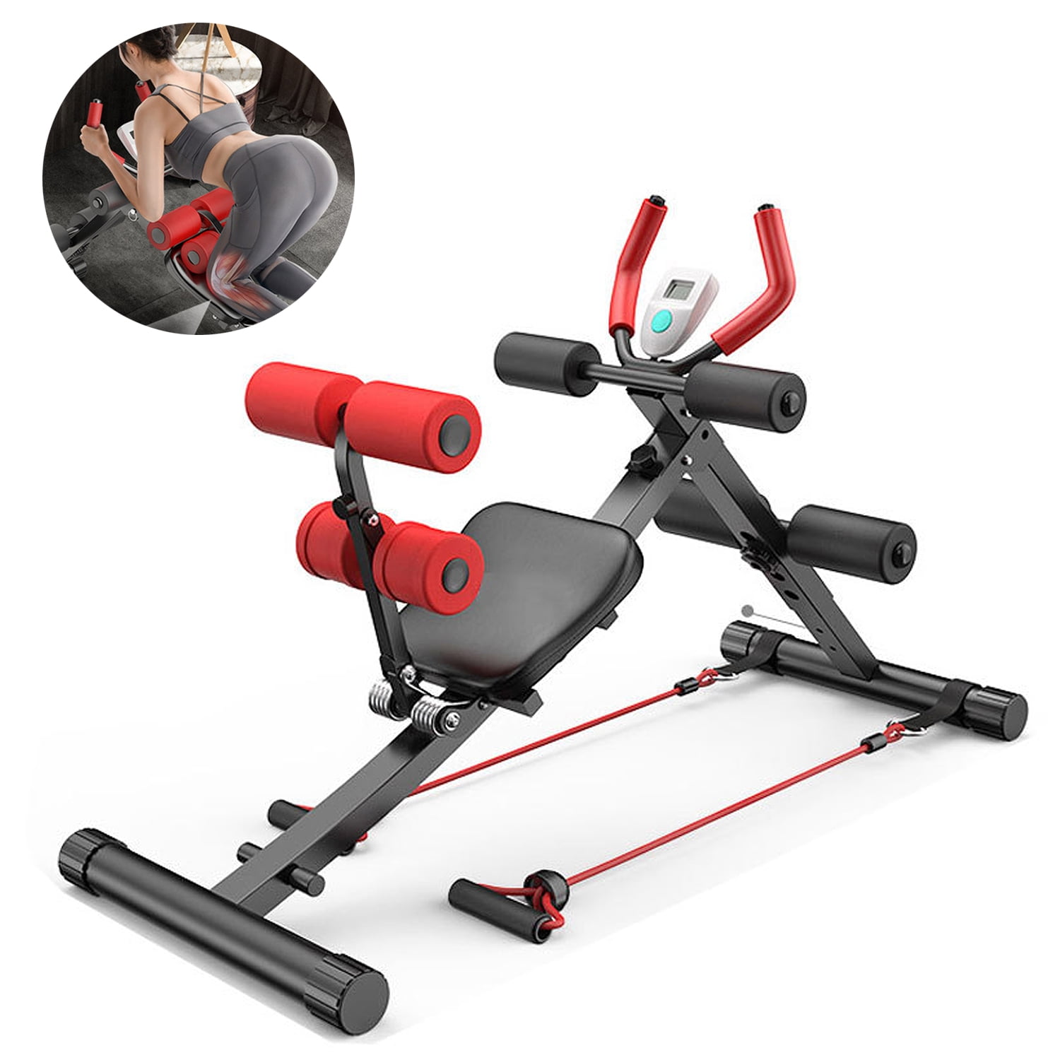 Ab Machine, Ab Workout Equipment for Home Gym Foldable Core & Abdominal