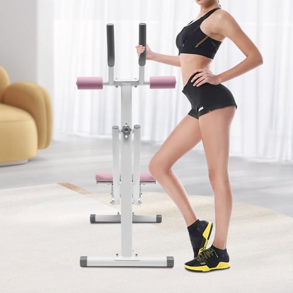 Ab Machine Abdominal Crunch Trainer Home Gym Core Workout Fitness Equipment Pink