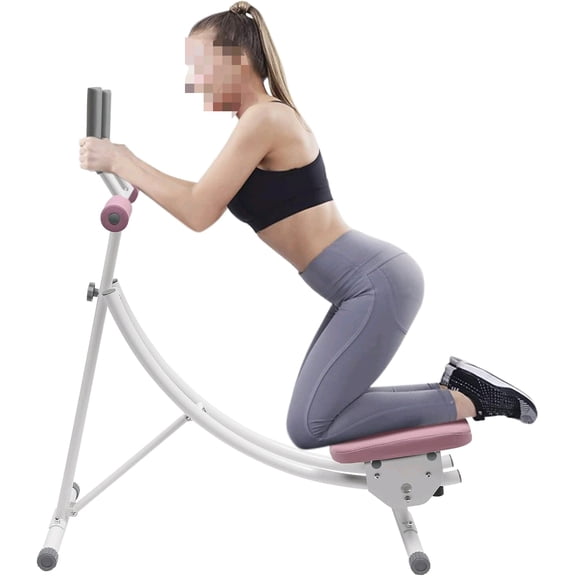 Ab Machine Abs Workout Equipment for Home Gym, Foldable Core Abdominal Exercise Machine, Sports and Fitness Equipment Ab Trainer Exercise Fitness Equipment with LED Monitor, 330lbs Capacity