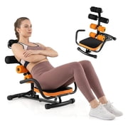 Ab Machine, Adjustable Sit Up Exercise Equipment with Foam & Handle, Multifunctional Workout Ab Trainer for Home Gym, Muscle Exercise Press for Men Women