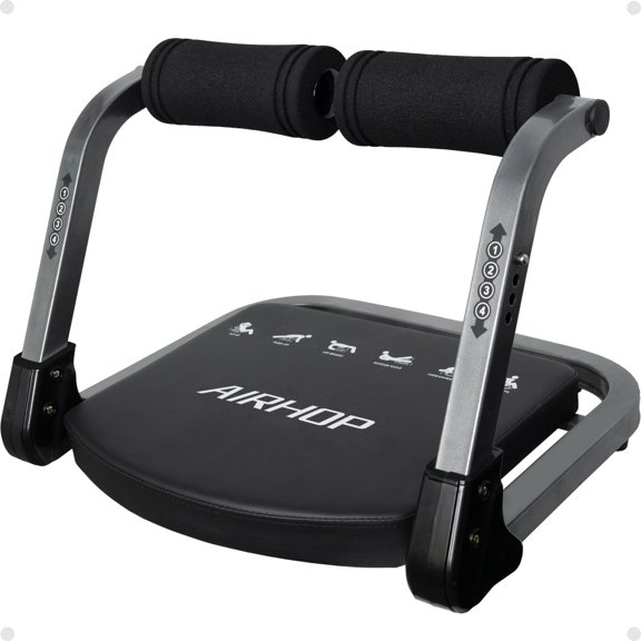 Ab Machine for Home, Ab Exercise Equipment for Core Training, Foldable Ab Crunch Machine with 4 Adjustable Resistance, Sit Up Exercise Equipment 330 LBS Capacity for Beginners & Pros
